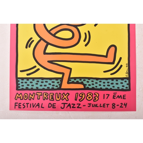 122 - Keith Haring (1958-1990) - Montreux 1983 Pink (Döring & Osten 8) screenprint in colours, 1983, p... 