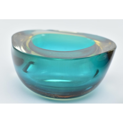 123 - A selection of three vintage 20th century studio art glass bowls / vases. The lot comprises a Czech ... 