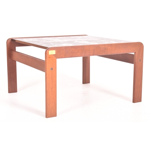 124 - Danish Modern Design - a retro mid 20th century circa 1970s teak low occasional coffee table. The ta... 