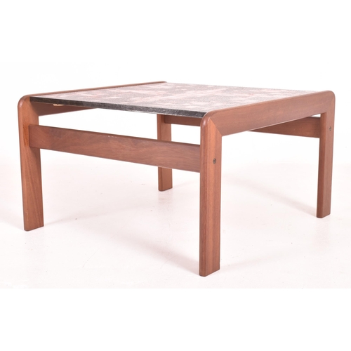 124 - Danish Modern Design - a retro mid 20th century circa 1970s teak low occasional coffee table. The ta... 