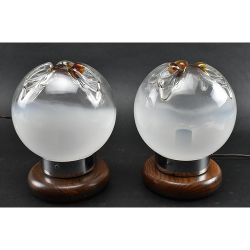 125 - Toni Zuccheri (Italian, 1936-2008) for Mazzega, Murano - a pair of Italian Venetian retro mid 20th c... 