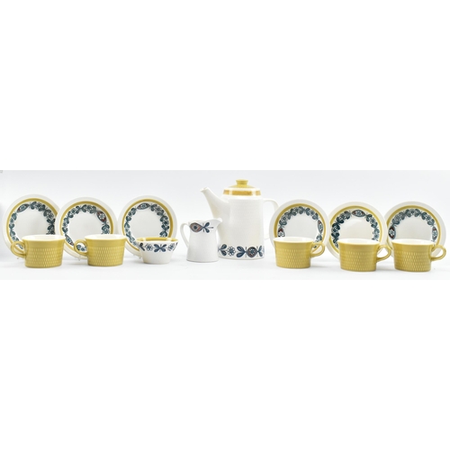 129 - Stavangerflint, Norway - a vintage mid century 1970s Norwegian part tea service. The service in a re... 