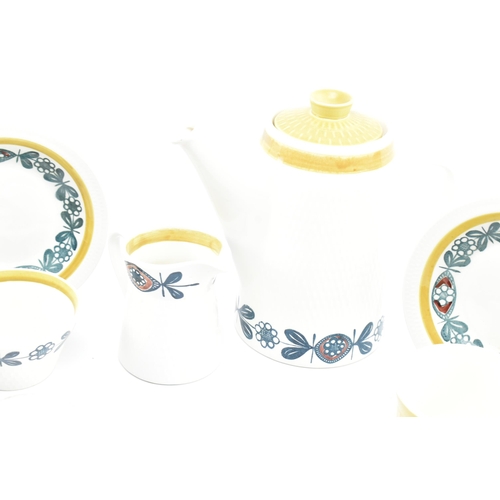 129 - Stavangerflint, Norway - a vintage mid century 1970s Norwegian part tea service. The service in a re... 