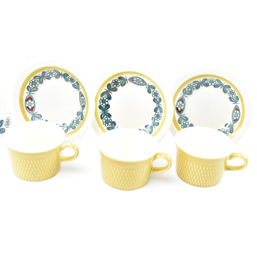 129 - Stavangerflint, Norway - a vintage mid century 1970s Norwegian part tea service. The service in a re... 
