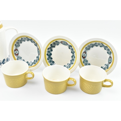 129 - Stavangerflint, Norway - a vintage mid century 1970s Norwegian part tea service. The service in a re... 