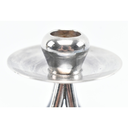 131 - Berg, Denmark - a vintage mid 20th century circa 1960s silver plated candelabra. The centrepiece wit... 