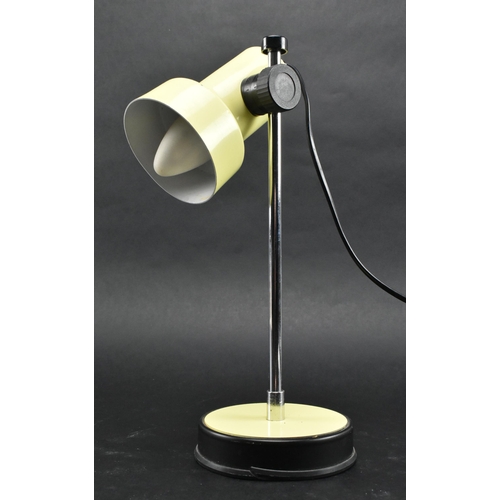 134 - Veneta Lumi, Italy - a vintage mid 20th century circa 1970s painted metal adjustable desk table lamp... 