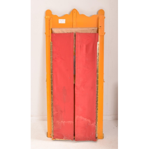 135 - A large early 20th century circa 1900 hand painted wooden Guignol puppet theatre. The theatre having... 