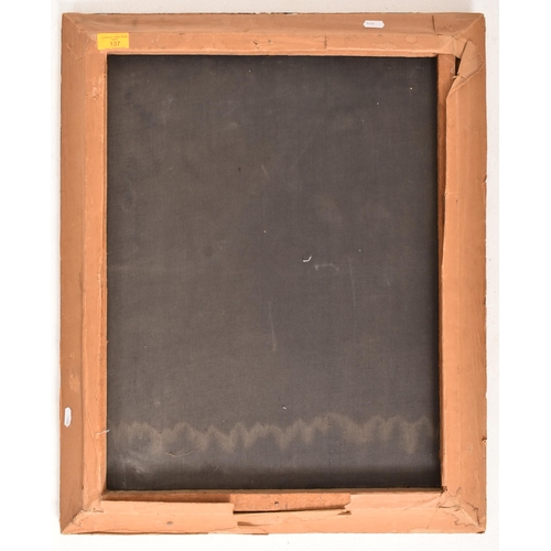 137 - A 20th century continental school portrait of a female nude velvet fabric painting. The artwork feat... 