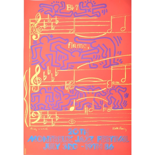 143 - Keith Haring (American, 1958-1990) & Andy Warhol (America, 1928-1987) - Montreux Jazz Festival, ... 