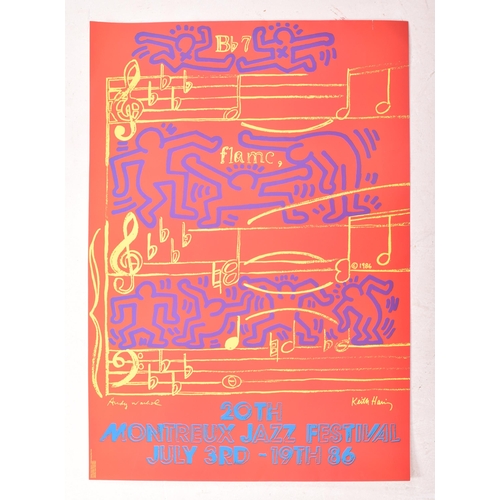 143 - Keith Haring (American, 1958-1990) & Andy Warhol (America, 1928-1987) - Montreux Jazz Festival, ... 