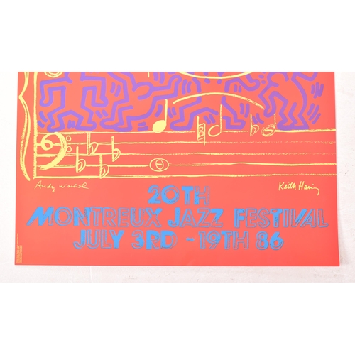 143 - Keith Haring (American, 1958-1990) & Andy Warhol (America, 1928-1987) - Montreux Jazz Festival, ... 