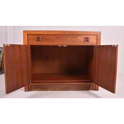 150 - A retro 20th century Danish designed teak metomorphic cupboard / dining table or desk believed to be... 