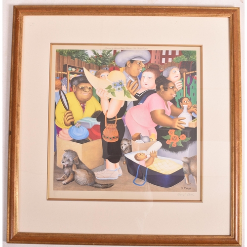 167 - Beryl Cook (British,1926-2008) - Street Market - a limited edition colour lithograph on paper. Signe... 
