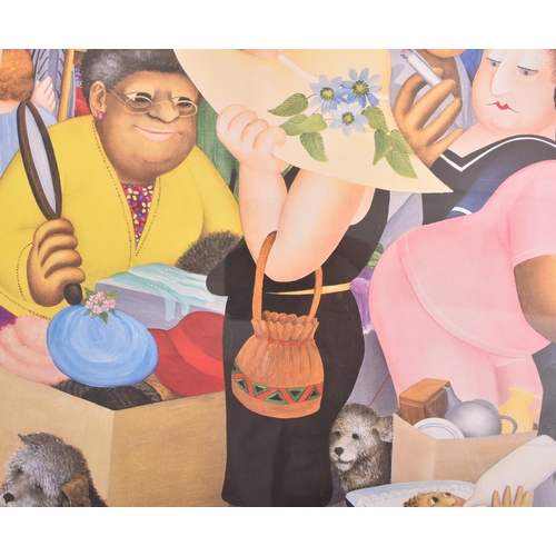 167 - Beryl Cook (British,1926-2008) - Street Market - a limited edition colour lithograph on paper. Signe... 