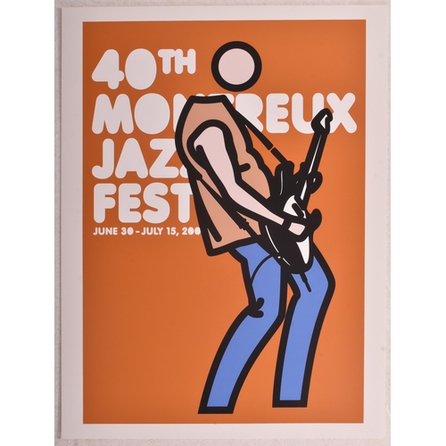 170 - Julian Opie (British b. 1958) - three 2006 Montreux Jazz Festival screenprint on smooth wove paper p... 
