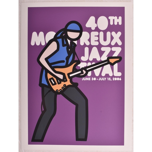 170 - Julian Opie (British b. 1958) - three 2006 Montreux Jazz Festival screenprint on smooth wove paper p... 