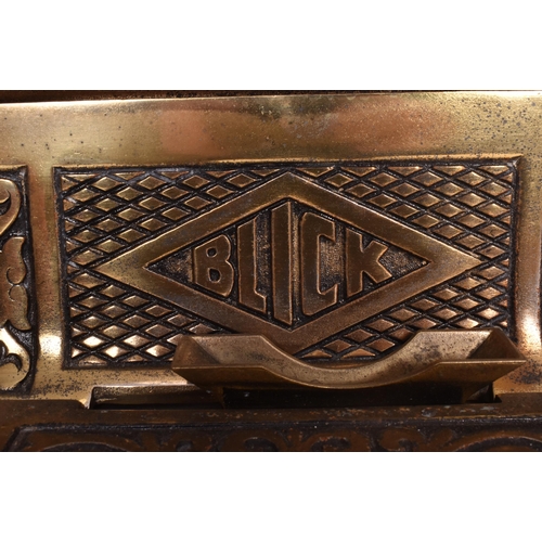 175 - Blick - a vintage early 20th century circa 1930s time recorders clocking in machine. The machine in ... 