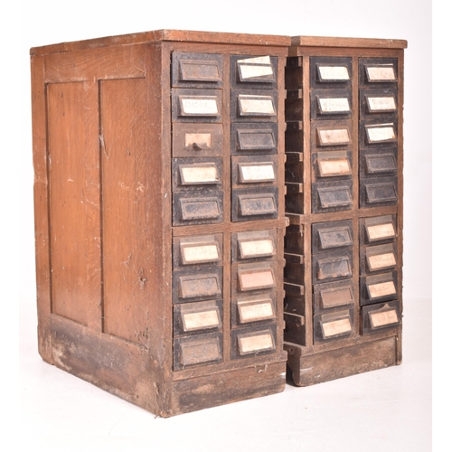 176 - A pair of vintage mid century industrial style side cabinets, featuring sliding cast iron drawers. E... 