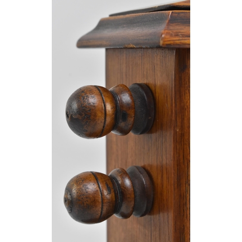 20 - A large mid century circa 1940s mahogany framed desk table perpetual calendar. The calendar with thr... 