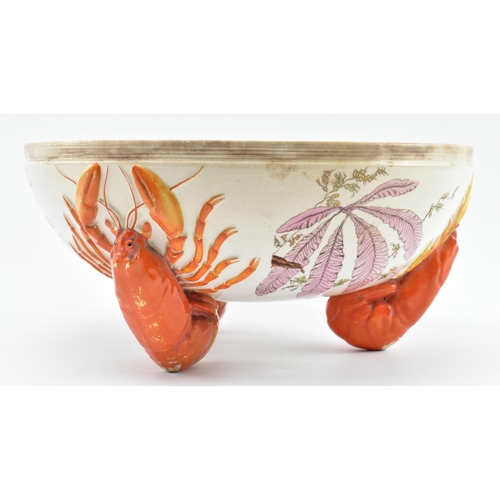 3 - Wedgwood - a late 19th century circa 1880s Victorian Aesthetic Movement majolica lobster ceramic ser... 