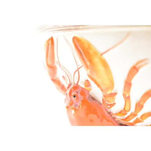 3 - Wedgwood - a late 19th century circa 1880s Victorian Aesthetic Movement majolica lobster ceramic ser... 