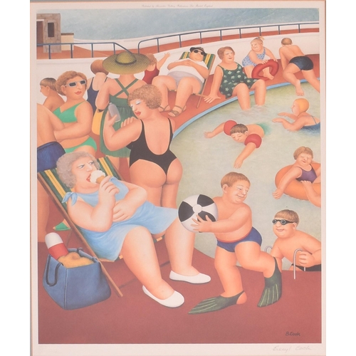 Beryl Cook (British,1926-2008) - The Bathing Pool - a limited edition ...