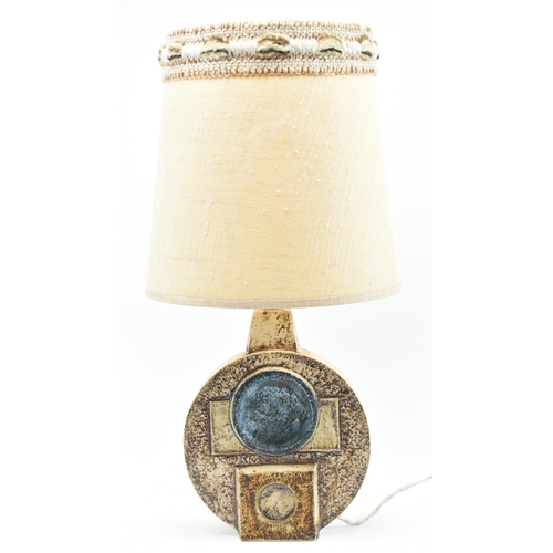 43 - Eleanor Winning for Troika, Cornwall - a vintage mid century 1970s c1974-1975 ceramic lamp base. The... 