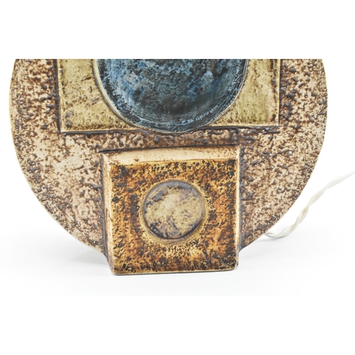 43 - Eleanor Winning for Troika, Cornwall - a vintage mid century 1970s c1974-1975 ceramic lamp base. The... 