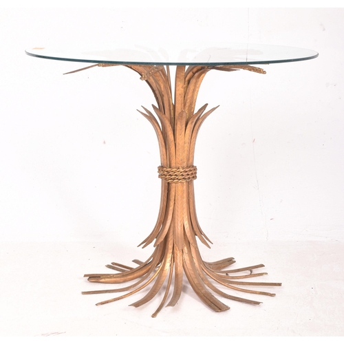 44 - In the manner of Coco Chanel for Maison Bagues - Sheaf of Wheat Table - a vintage 20th century gilde... 