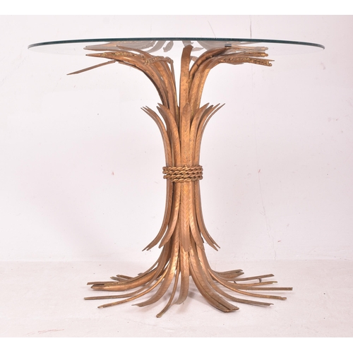 44 - In the manner of Coco Chanel for Maison Bagues - Sheaf of Wheat Table - a vintage 20th century gilde... 