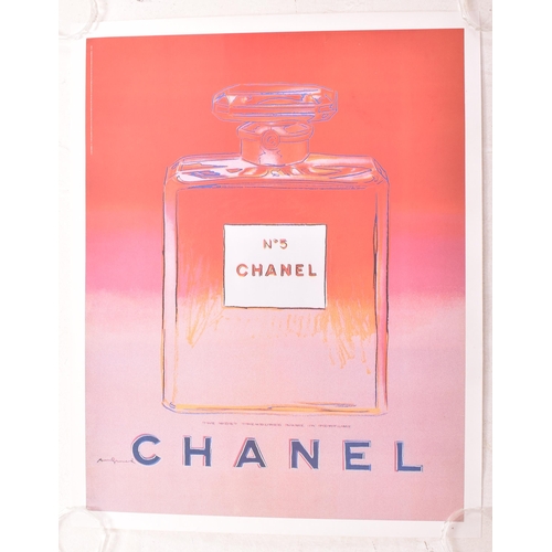 46 - Andy Warhol (American, 1928-1987) - a vintage 1997 Chanel No. 5 pop art lithograph poster. The poste... 