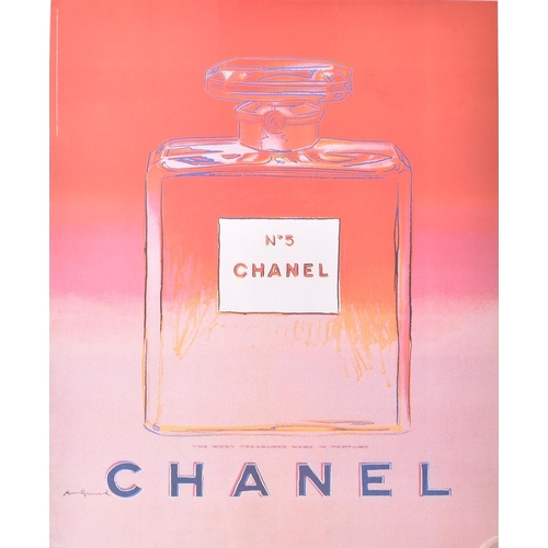 46 - Andy Warhol (American, 1928-1987) - a vintage 1997 Chanel No. 5 pop art lithograph poster. The poste... 