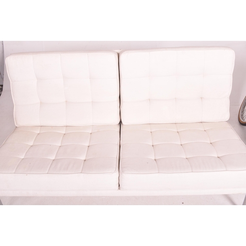 47 - Florence Knoll - Knoll International - a retro 20th century high-end designer two-seater sofa settee... 