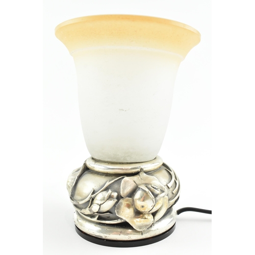 49 - Ottaviani, Italy - a vintage mid 20th century circa 1960s / 70s frosted glass and stamped 800 silver... 