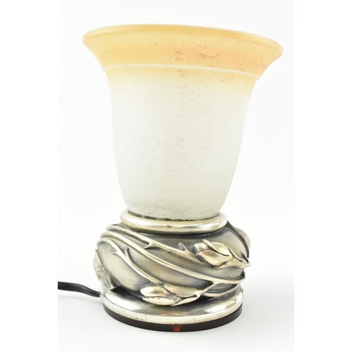 49 - Ottaviani, Italy - a vintage mid 20th century circa 1960s / 70s frosted glass and stamped 800 silver... 