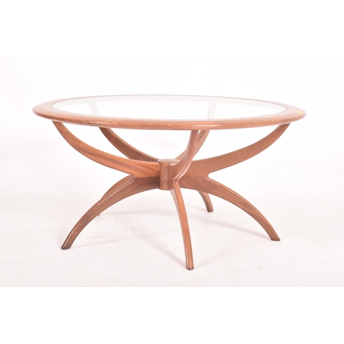 5 - Victor B. Wilkins for G Plan - a retro 1960s teak wood and glass ' Spider ' leg coffee table / low t... 