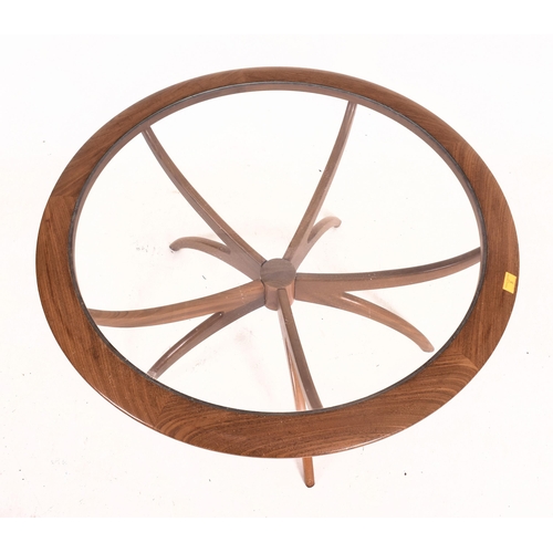 5 - Victor B. Wilkins for G Plan - a retro 1960s teak wood and glass ' Spider ' leg coffee table / low t... 