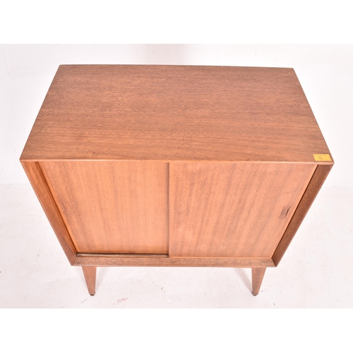 54 - Danish Modern Design - a retro mdi 20th century circa 1960s teak wood records / drink cupboard cabin... 