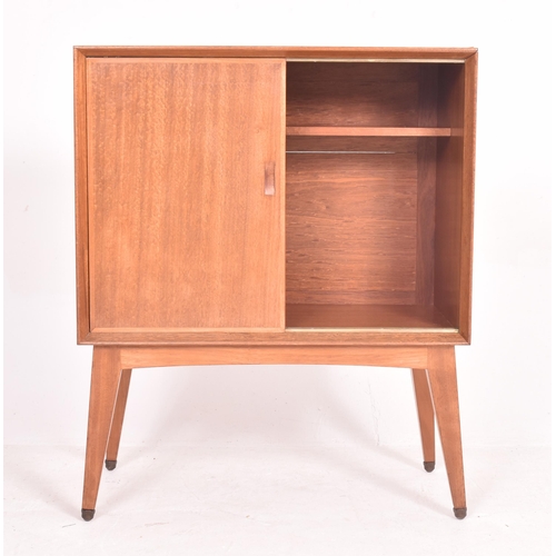 54 - Danish Modern Design - a retro mdi 20th century circa 1960s teak wood records / drink cupboard cabin... 