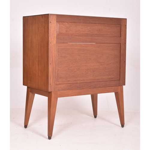 54 - Danish Modern Design - a retro mdi 20th century circa 1960s teak wood records / drink cupboard cabin... 