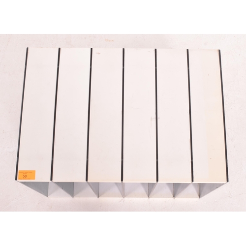 58 - Frank Guille and Frank Height for Artifact - a retro 1970s German multi-sectioned record rack. The r... 