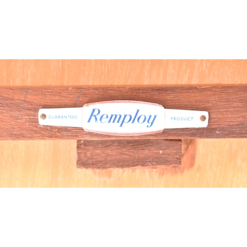 59 - Remploy - a retro mid 20th century teak two tier cocktail drink trolley. The trolley having a flared... 