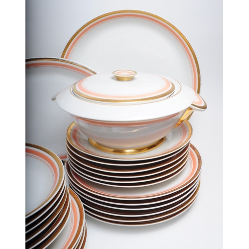 360 - 1930s art deco French TLB-Touze Limoges Lemaitre Freres & Blancher china dinner service. Each pi... 