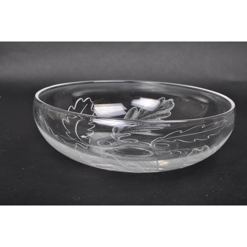 366 - Collection of French early 20th century glass pieces comprised of six acid etched drinking tumbler g... 