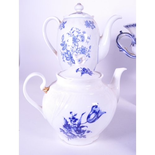 181 - Collection of 20th century porcelain and ceramic blue and white design dinner ware, comprised of a L... 