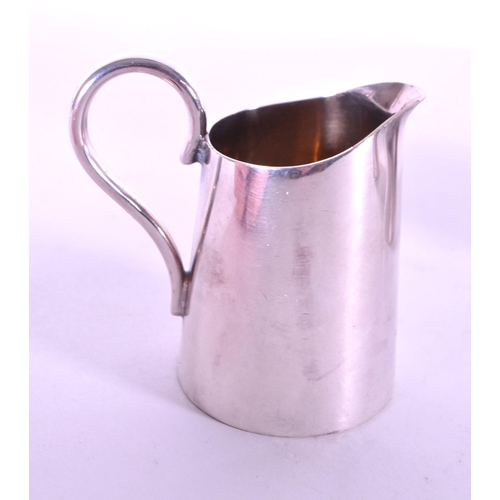 247 - Early 20th century silver plate batchelor coffee pot, sugar pot and milk jug, believed to be by Geor... 