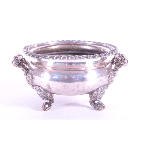 275 - A vintage 20th century silver plate English censer bowl. Fanned rim with vine foliate Art Noveau sty... 
