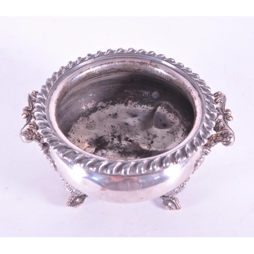 275 - A vintage 20th century silver plate English censer bowl. Fanned rim with vine foliate Art Noveau sty... 