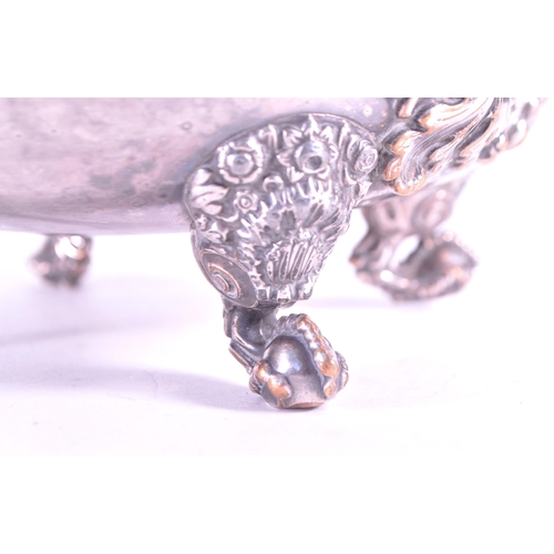 275 - A vintage 20th century silver plate English censer bowl. Fanned rim with vine foliate Art Noveau sty... 